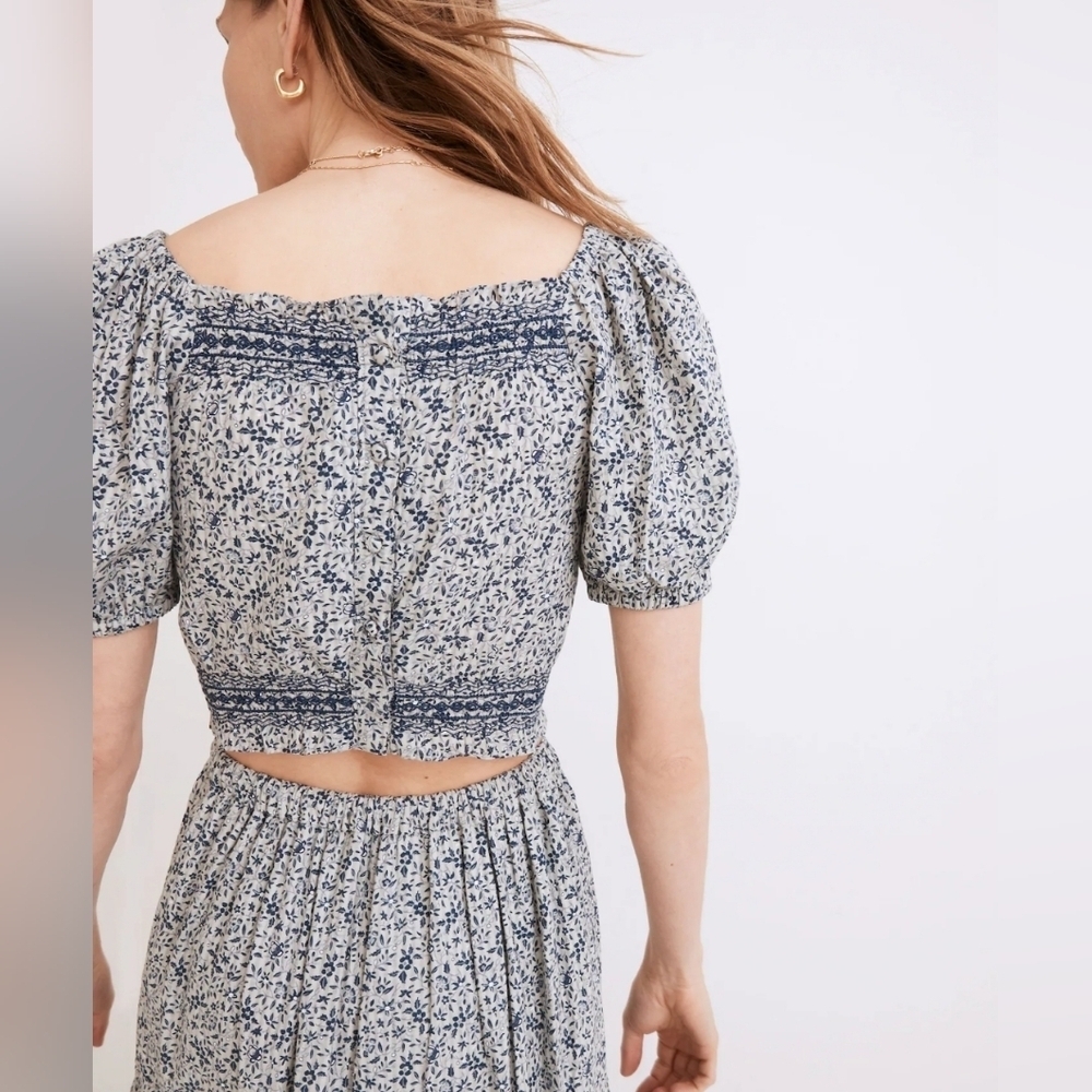 Glassware Blue Jeanette Midi Top in Florentine Floral - Picture 2 of 7